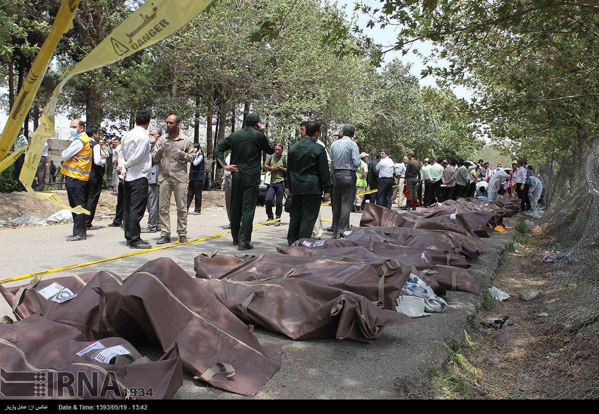 سقوط هواپیمای مسافربری در تهران