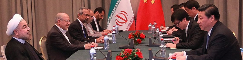 دیدار روسای جمهوری چین و ایران در بیشکک