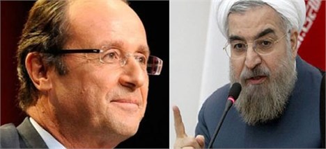 مذاکرات رئیسان جمهور ایران و فرانسه درباره سوریه و روابط دوجانبه/ تاکید اولاند بر تعمیق روابط با ایران