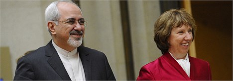 ظریف و اشتون دیدار کردند/ مذاکرات ایران و 1+5 تا ساعاتی دیگر آغاز می شود