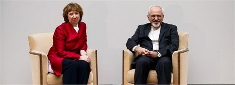 دیدار ظریف و اشتون درباره مذاکرات هسته ای ایران