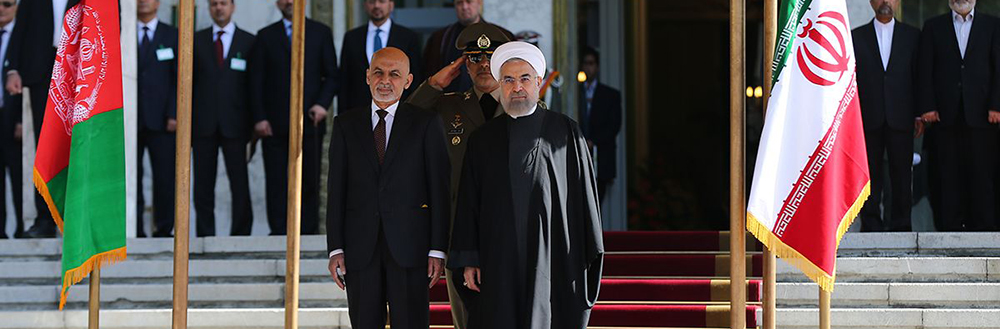 استقبال رسمی روحانی از اشرف غنی/آغاز مذاکرات خصوصی روسای جمهوری ایران و افغانستان