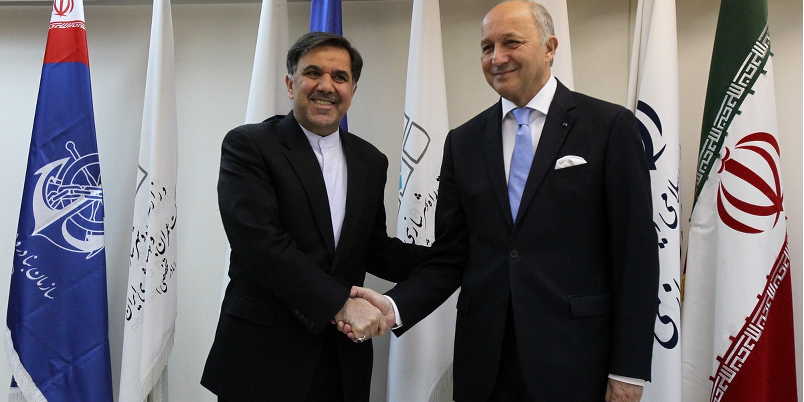 دیدار وزیر خارجه فرانسه با وزیر راه و شهرسازی ایران