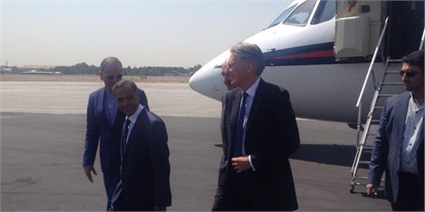 اعضای هیات همراه وزیر امور خارجه انگلستان در سفر به تهران