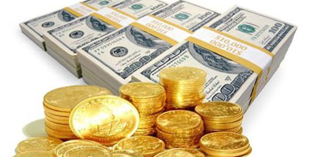 حرکت متفاوت طلا و دلار