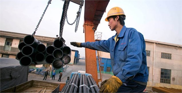 قیمت فولاد چین به بالاترین سطح 7 هفته اخیر رسید