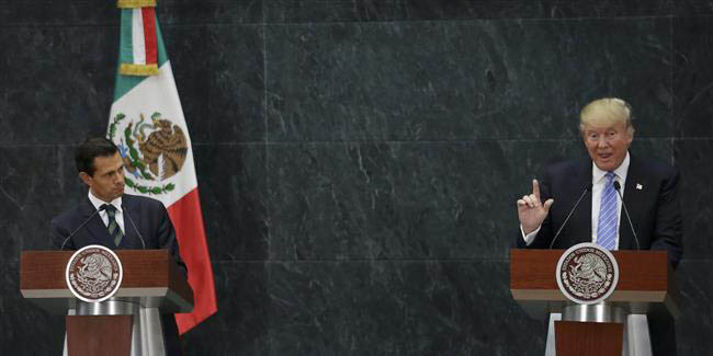 دیدار ترامپ با نیئتو لغو شد/پول مکزیک در مقابل دلار سقوط کرد