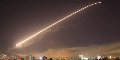 موشک پرانی در آسمان سوریه