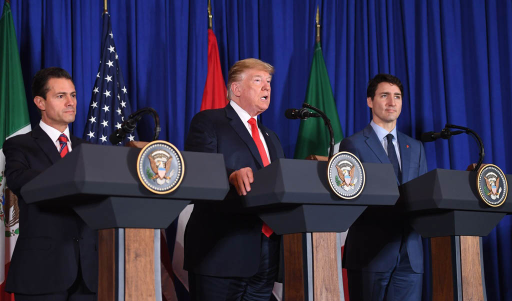 آمریکا، کانادا و مکزیک پیمان تجاری تازه‌ای امضا کردند