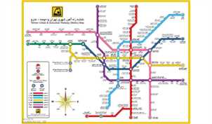 راهنمای استفاده از نقشه مترو تهران
