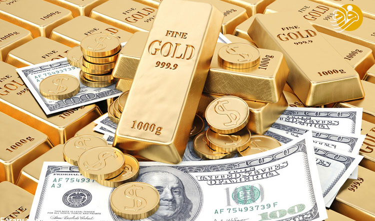 سقوط دلار به پایین‌ترین سطح یک ماهه/ قیمت جهانی طلا رشد کرد