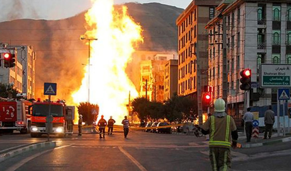 جزییات انفجار خط لوله و قطع گاز ۱۰ هزار مشترک در غرب تهران
